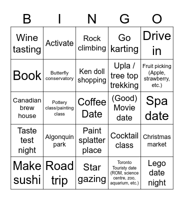 2025 Ryan & Steph Date Bingo Card