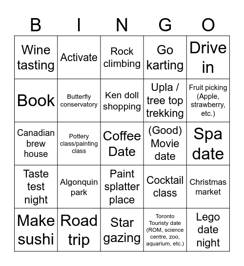 2025 Ryan & Steph Date Bingo Card