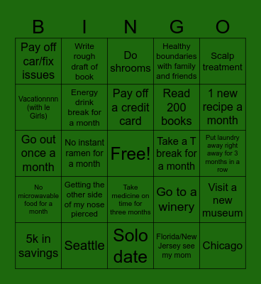 2025 BINGO Card
