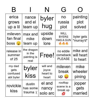 st 5 bingo board Bingo Card
