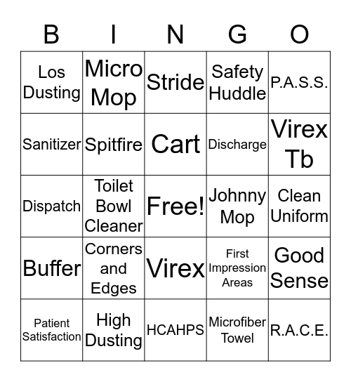 EVS Bingo !!!!! Bingo Card