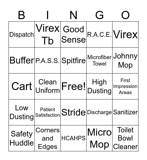 EVS Bingo !!!!! Bingo Card