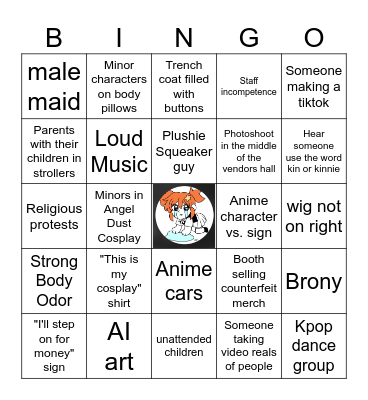 Sac Anime Winter 2025 Bingo Card