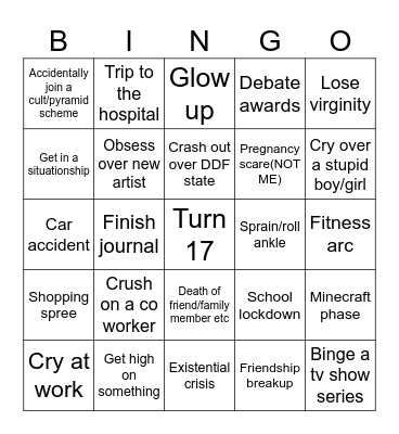 2025 Bingo Card