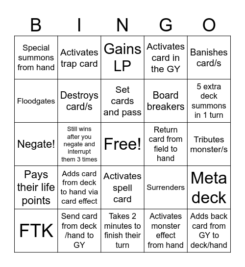 MD opponent bingo Card