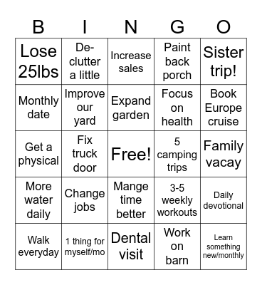 2025 - LFG! Bingo Card