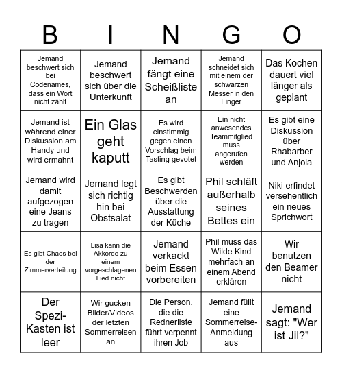 Basement-Bingo Card