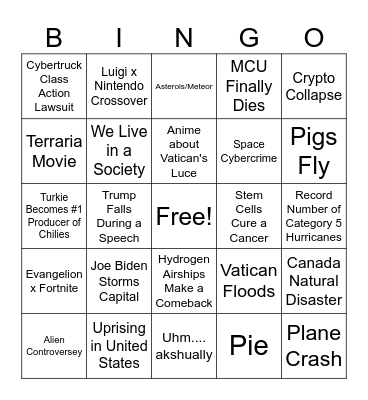 2025 BINGO Card