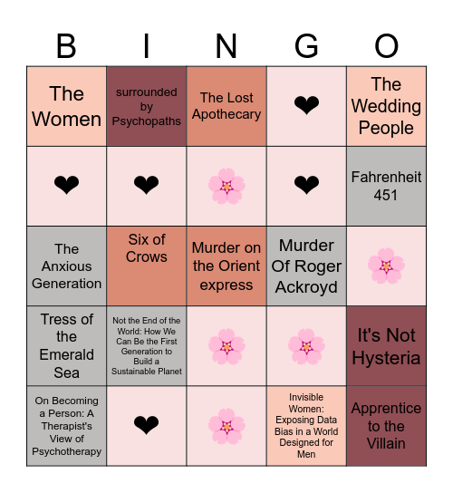 R E A D S Bingo Card