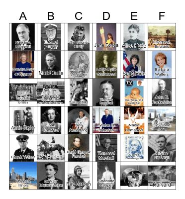 A First Time For Everything Bingo Card