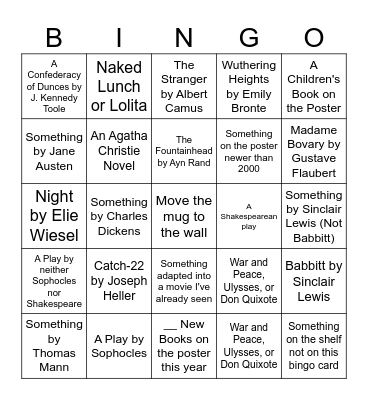 2024 Book Bingo Card