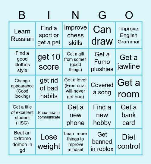 Blaze Bingo Card