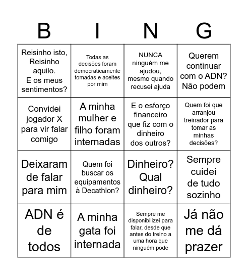 BINGO Card