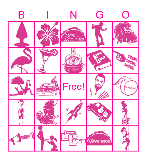 2024 Team Love Taco Sizzle Bingo Card