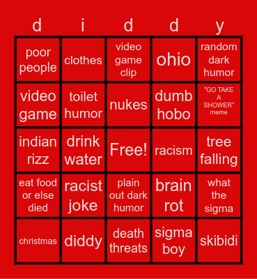 les gamble Bingo Card