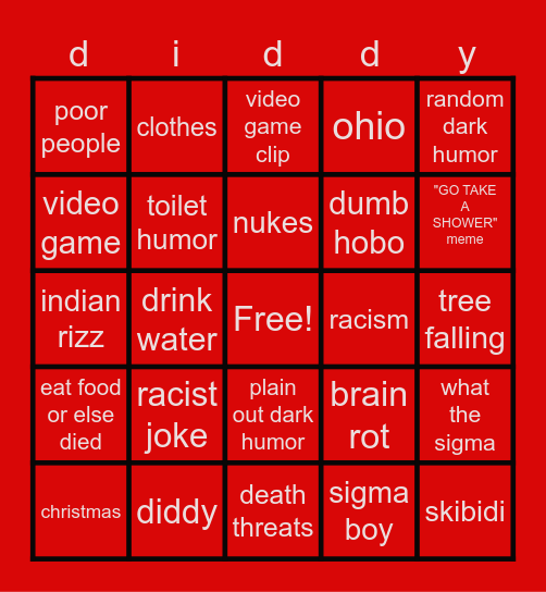 les gamble Bingo Card