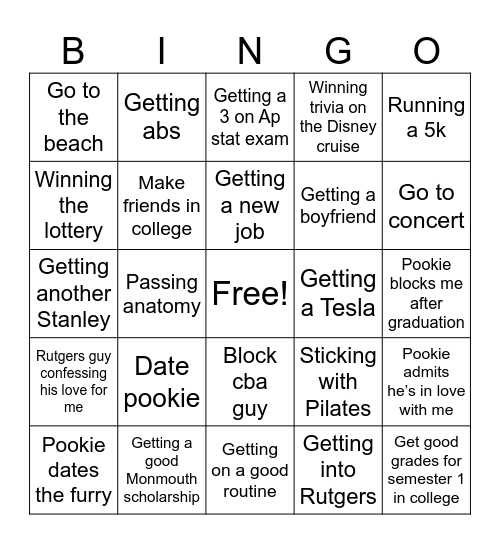 2025 Bingo Card