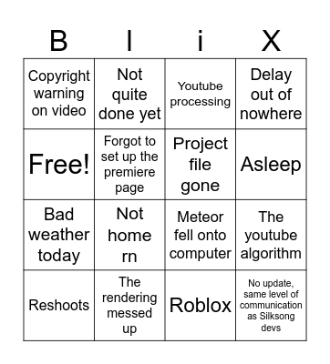 ? Bingo Card