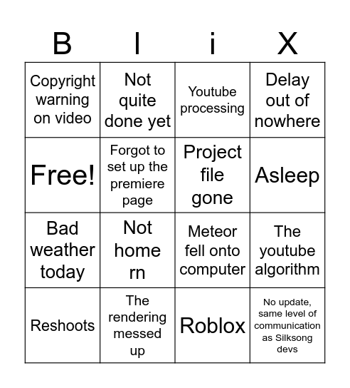 ? Bingo Card