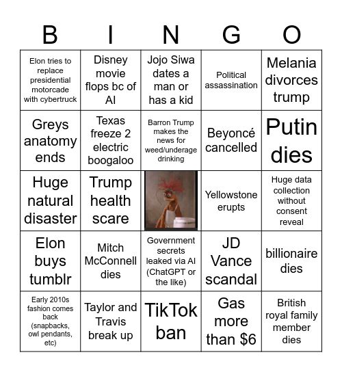 2025 Bingo Card