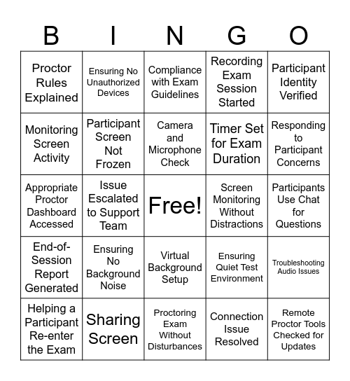 SmarterSe Bingo Card