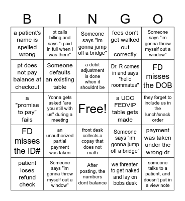 This is fine, everything is fine *insert fire emoji* Bingo Card