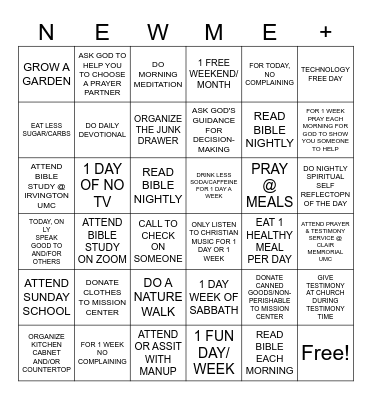 2025 Bingo Card