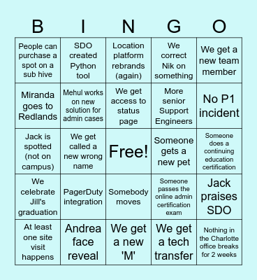✨2024 SDO Bingo ✨ Bingo Card
