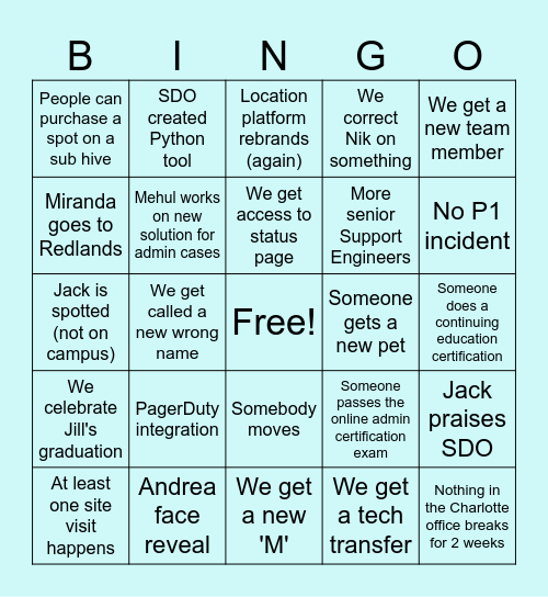 ✨2024 SDO Bingo ✨ Bingo Card
