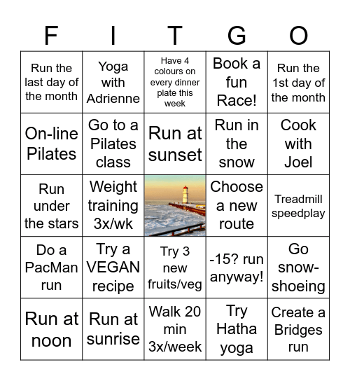 January Bingo Card