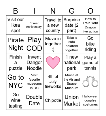 2025 Bingo Card