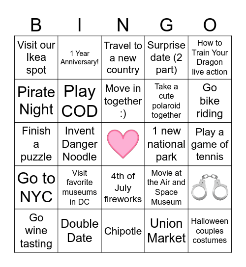 2025 Bingo Card