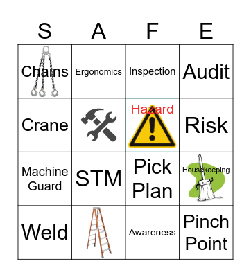 Safety Bingo Card