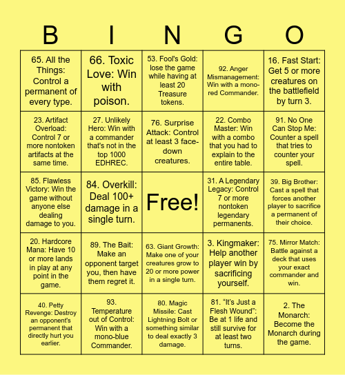 SNM Bingo Card Bingo Card