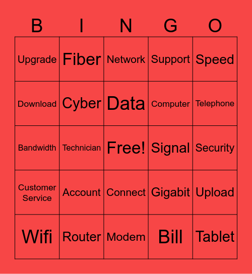 Kingdom Telephone Bingo Card