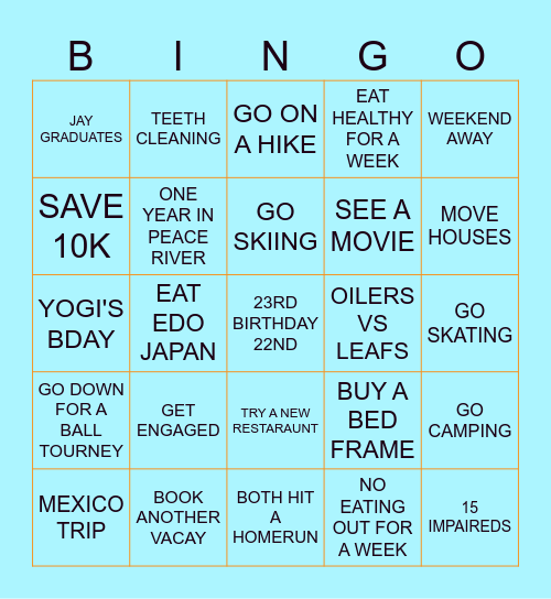 2025 BINGO Card