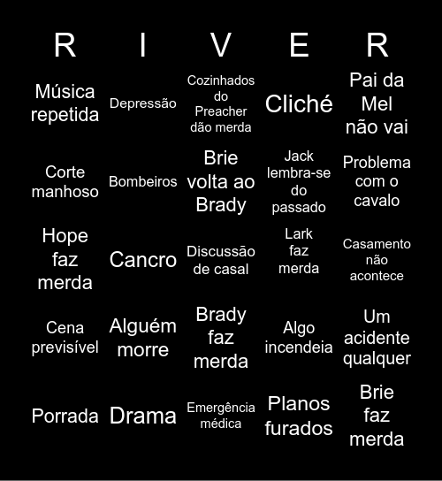 BINGO RIVER Bingo Card