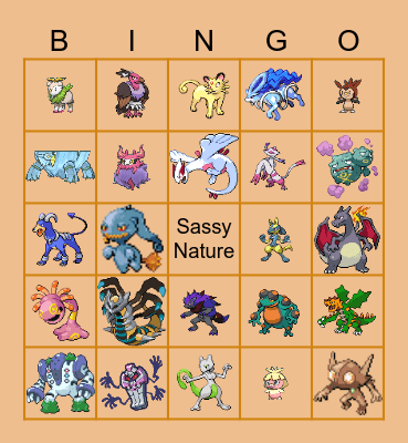 2025 Shiny Bingo Card