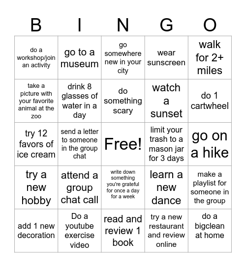 Jazzy Jamesons Bingo Card