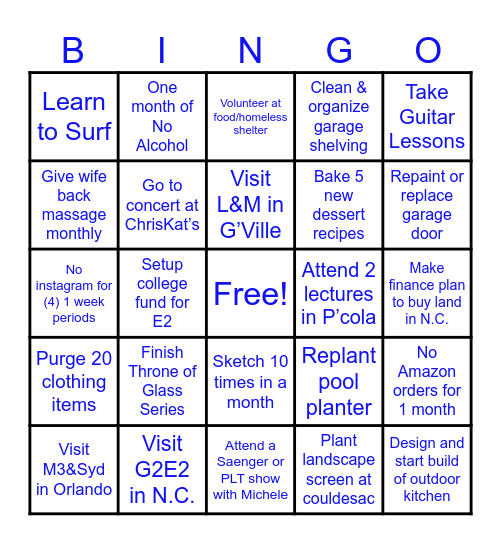 M.C. 2025 Bingo Card Bingo Card