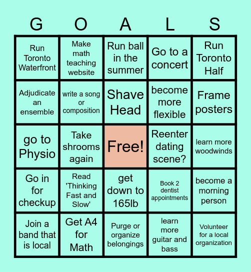 2025 Bingo Card