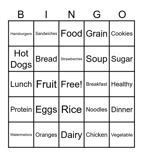 Grade 6 Review Bingo Card