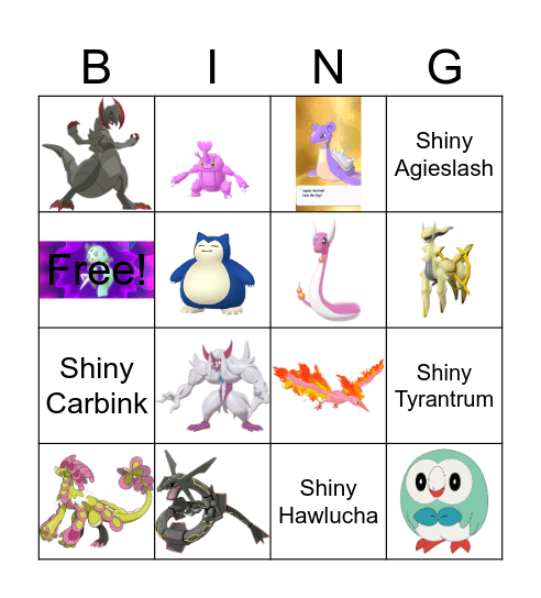 SHINY BINGO 2025 Bingo Card