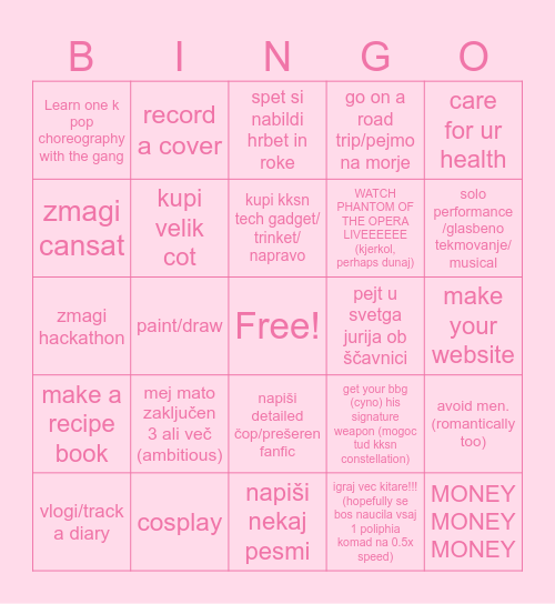 Tiin 2025 Bingo Card