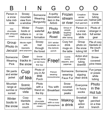 Extended Photo Bingo Card