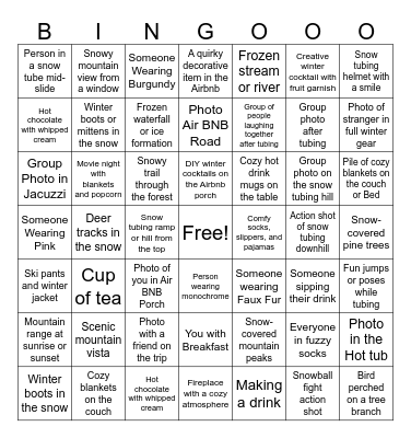 Extended Photo Bingo Card