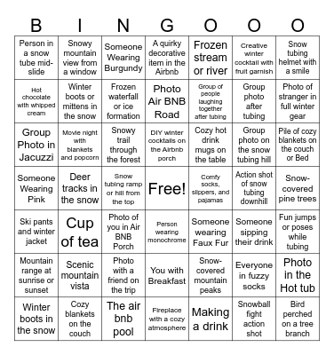 Extended Photo Bingo Card