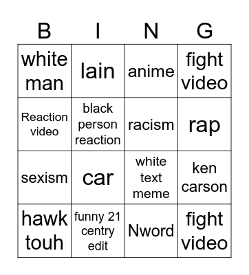 instagram reels Bingo Card