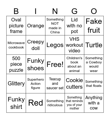 Verge of Fantastic BINGO Card