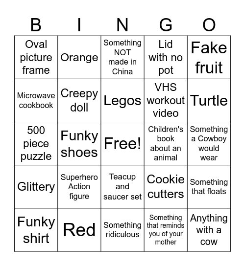 Verge of Fantastic BINGO Card